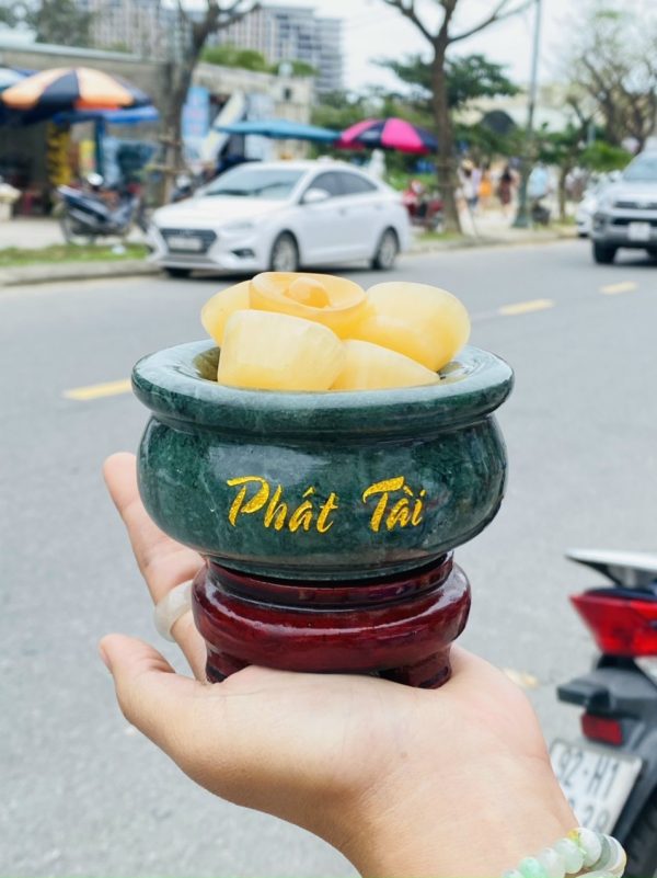 Bát Tụ Bảo Ngọc Xanh Ấn Độ - Hình ảnh 4