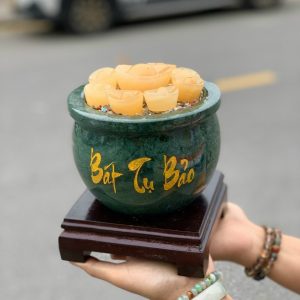 Bát Tụ Bảo Ngọc Xanh Ấn Độ