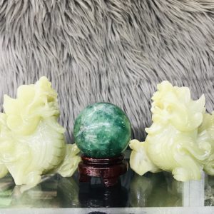 Cặp Tỳ Hưu Đá Xanh Ngọc Pakistan