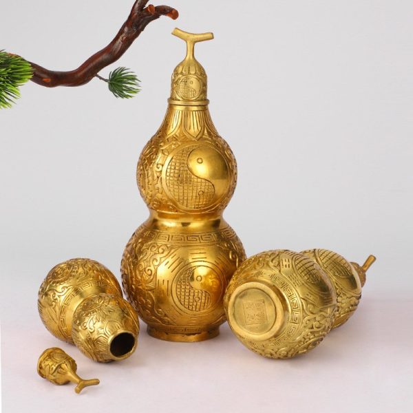 Bình hồ lô đồng hoa văn - Hình ảnh 2