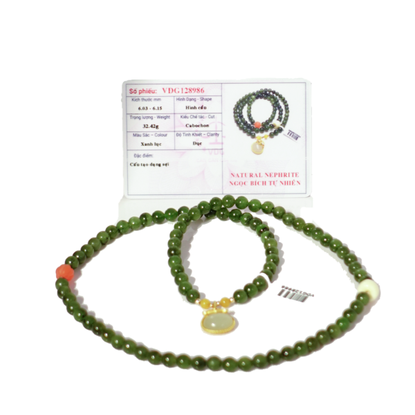 Vòng Cổ Ngọc Bích (Đã kiểm định) - Hình ảnh 3