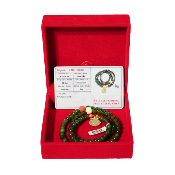 Vòng Cổ Diopside (Đã kiểm định) - Hình ảnh 2