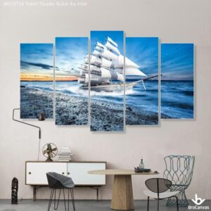 BRO3718 Tranh Thuyền Buồm Ra Khơi
