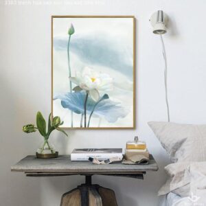 Tranh Hoa Sen Sơn Dầu Sắc Tinh Khôi BRO3383