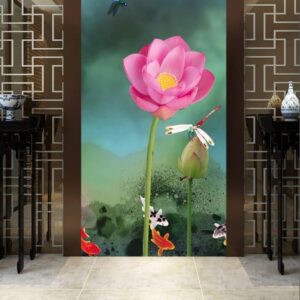 Tranh Hoa Sen Sơn Dầu Cao Cấp BRO3418