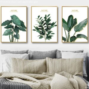 Tranh Lá Chuối Xanh Decor Đơn Giản BRO3487