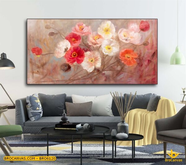 BRO6120 Tranh Hoa Sơn Dầu Đa Sắc In Canvas