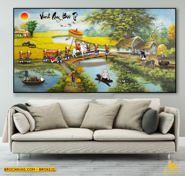 BRO6121 Tranh Treo Tường Vinh Quy Bái Tổ