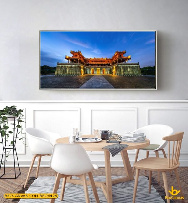 BRO6426 Tranh Phong Cảnh Tử Cấm Thành bên trong Hoàng thành ở Huế