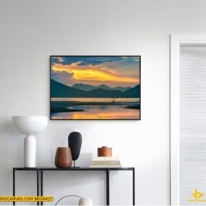 BRO6427 Tranh Treo Tường Cảnh Đầm Lập An Thành Phố Huế