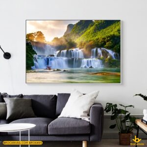 BRO6495 Tranh Treo Tường Phong Cảnh Thác Nước Hùng Vĩ
