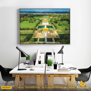 BRO6545 Tranh Tử Cấm Thành Phong Cảnh Nổi Tiếng Thành Phố Huế