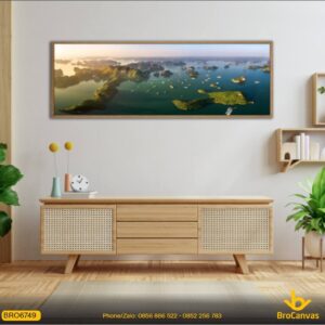 Phong Cảnh Vịnh Hạ Long Toàn Cảnh Làng Chài Nổi Và Đảo Đá BRO6749