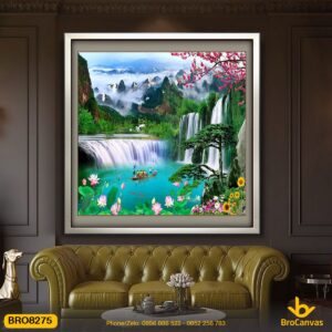 Tranh Canvas Sơn Thủy Hữu Tình Treo Tường BRO8275