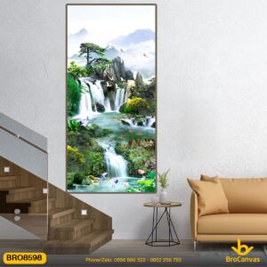 Tranh Canvas Sơn Thủy Phong Cảnh Treo Tường BRO8598