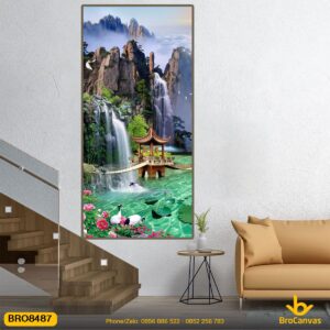 Tranh Canvas Sơn Thủy Treo Tường Đẹp BRO8487