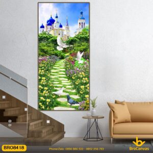 Tranh Phong Cảnh Con Đường Đến Lâu Đài BRO8418
