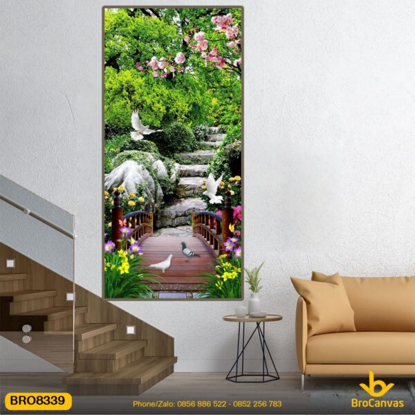 Tranh Phong Cảnh Con Đường Trong Rừng BRO8339