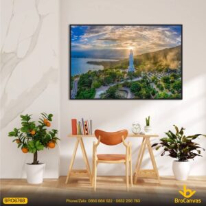 Tranh Phong Cảnh Thành Phố Đà Nẵng Từ Chùa Linh Ứng BRO6768