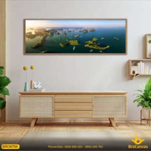 Tranh Phong Cảnh Toàn Cảnh Vịnh Hạ Long BRO6759