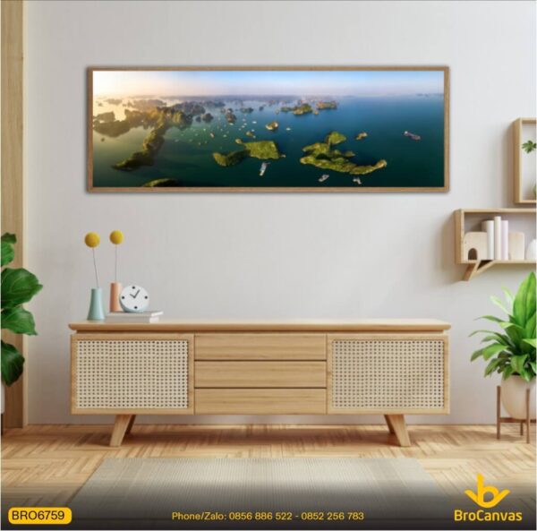 Tranh Phong Cảnh Toàn Cảnh Vịnh Hạ Long BRO6759