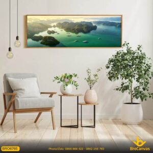 Tranh Phong Cảnh Vịnh Hạ Long Non Xanh Nước Biếc BRO6765