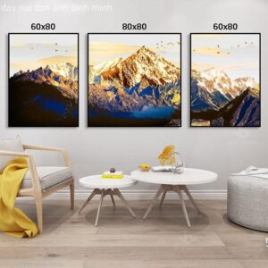 Bộ Tranh Dãy Núi Đón Ánh Bình Minh TT-2099