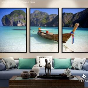Bộ Tranh Phong Cảnh Thuyền Biển TT-1749