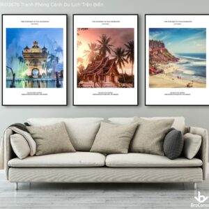 BRO3678 Tranh Phong Cảnh Du Lịch Trên Biển