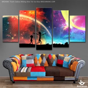 BRO4081 Tranh Galaxy Những Đứa Trẻ Vui Đùa