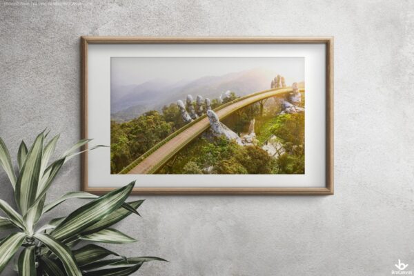 BRO4157 Tranh Cầu Vàng Đà Nẵng
