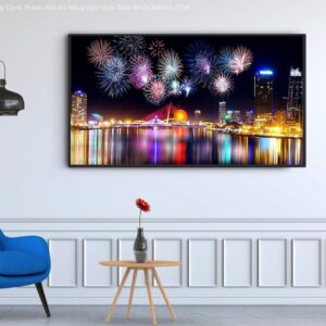 Tranh Phong Cảnh Bắn Pháo Hoa Thành Phố Đà Nẵng BRO4343