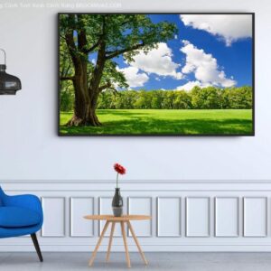 BRO4358 Tranh Phong Cảnh Tươi Xanh Cánh Rừng