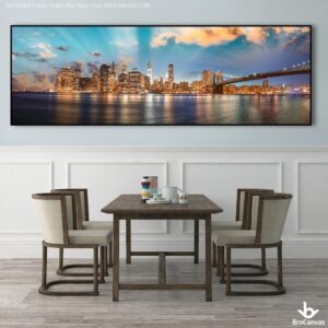 BRO4409 Tranh Phong Cảnh Nước Ngoài Thành Phố New York