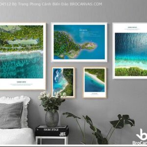 BRO4512 Bộ Trang Phong Cảnh Biển Đảo
