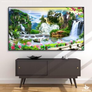 BRO4592 Tranh Phong Cảnh Sơn Thủy Cảnh Tiên