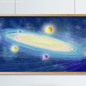 BRO4673 Tranh Galaxy Hệ Mặt Trời