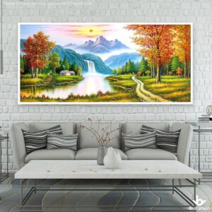 BRO4679 Tranh Sơn Dầu Cuối Hạ