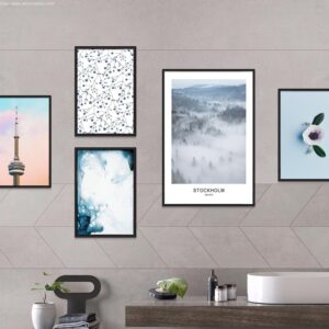 BROK-3774 Bộ Tranh Decor Thiên Nhiên