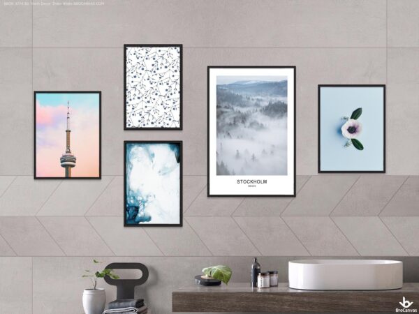 BROK-3774 Bộ Tranh Decor Thiên Nhiên