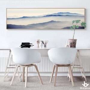 BROK3896 Tranh Những Dãi Núi Sương Mờ