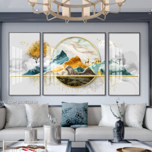 BROZ76139 Tranh Canvas Phong Cảnh Đẹp Hiện Đại Sơn Thủy