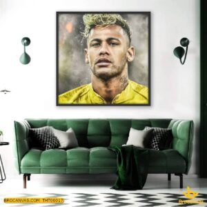 THT0017 Tranh Chân Dung Cầu Thủ Neymar da Silva Santos Júnior