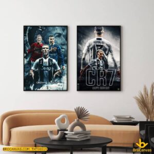 THT0019 Tranh Cầu Thủ Cristiano Ronaldo Trong Màu Áo Đấu