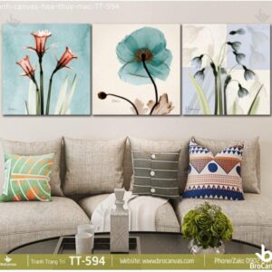 Tranh Canvas: “Hoa Ly Sơn Dầu” TT-594