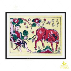 Tranh Cô Gái Chăn Bò TT-3042