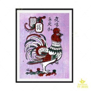 Tranh Dân Gia Gà Trống TT-3035