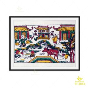 Tranh Đông Hồ Cuộc Sống Hằng Ngày TT-3043
