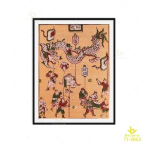 Tranh Đông Hồ Múa Rồng TT-3065