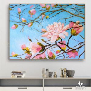 Tranh Hoa Đào Sơn Dầu TT-1505